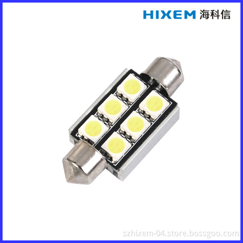 Canbus Car LED Light 36/39mm 6SMD 5050/ DC12V for Car License Plate Light